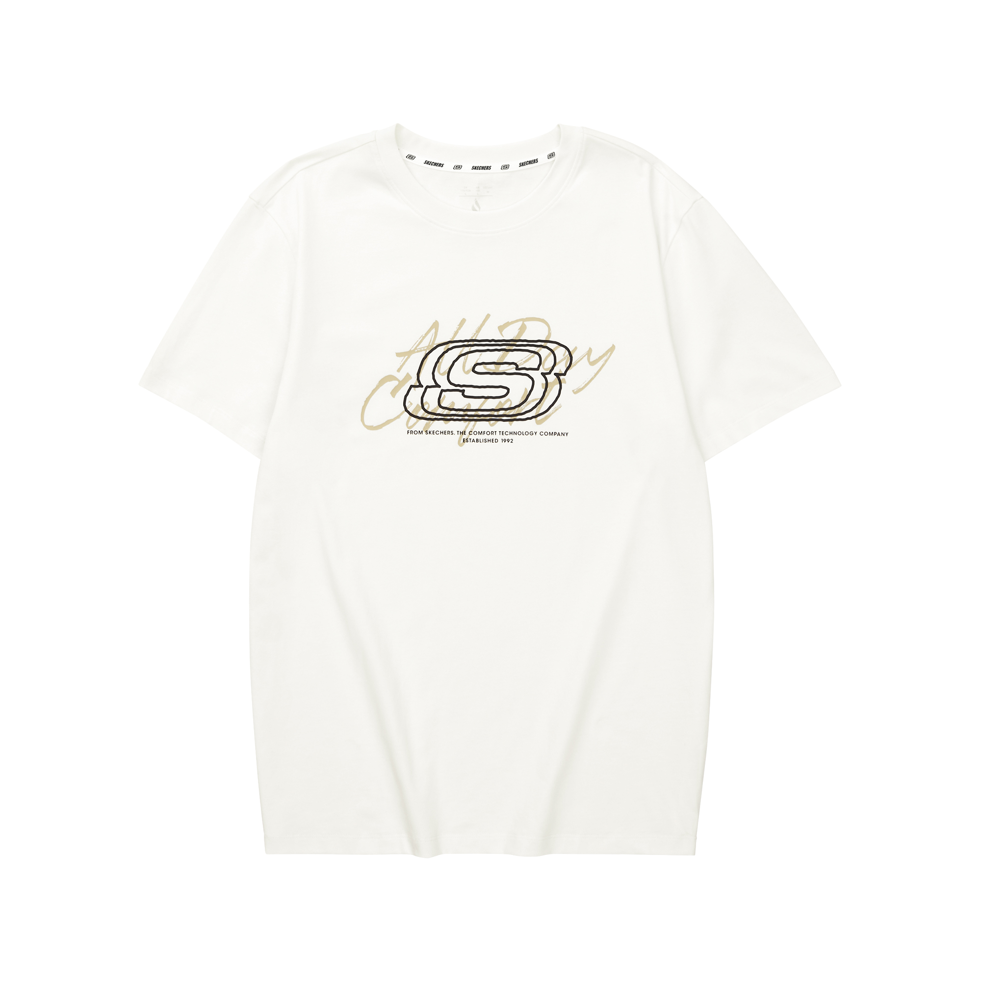 Футболка унисекс Marshmallow White Skechers, Marshmallow White/0074, Белый, Футболка унисекс Marshmallow White Skechers, Marshmallow White/0074